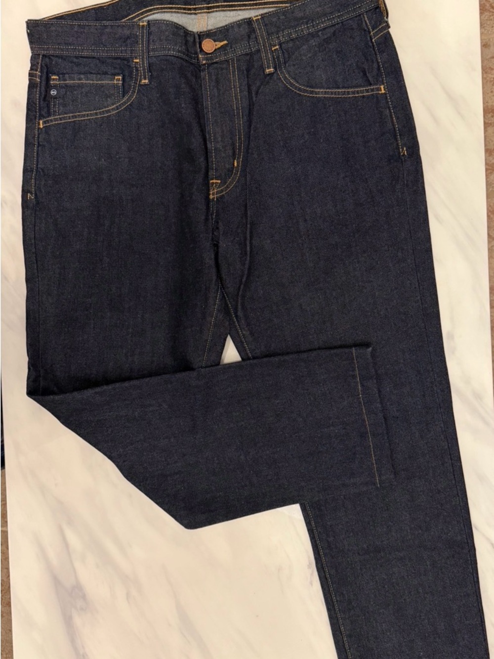 Ag Adriano Goldschmied Indigo Straight-Leg Jeans